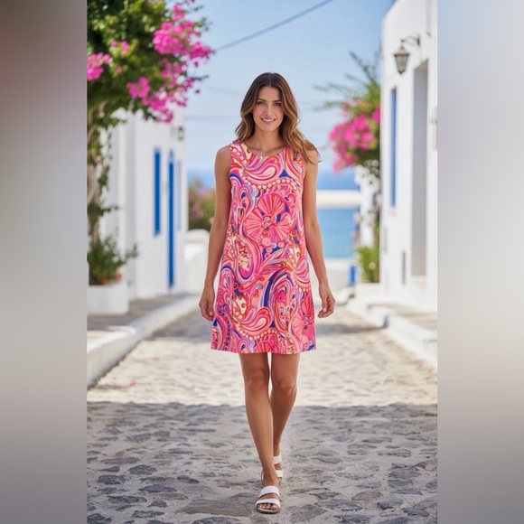 Lilly Pulitzer Multi Reef Retreat Whiting Shift Dress - Picture 1 of 11